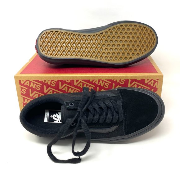 Vans Old Skool Pro Shoes Womens Black Skate Casual Suede Canvas Size VN000ZD41OJ - Picture 2 of 10